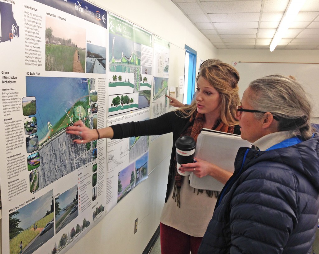 Visualizing what green infrastructure can look like in a coastal community. (credit:RI Sea Grant)